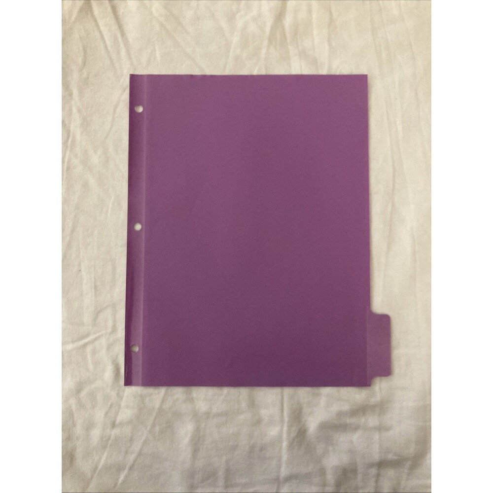 Unbranded 11”x8.5” Paper Purple Binder Divider | 1 Count